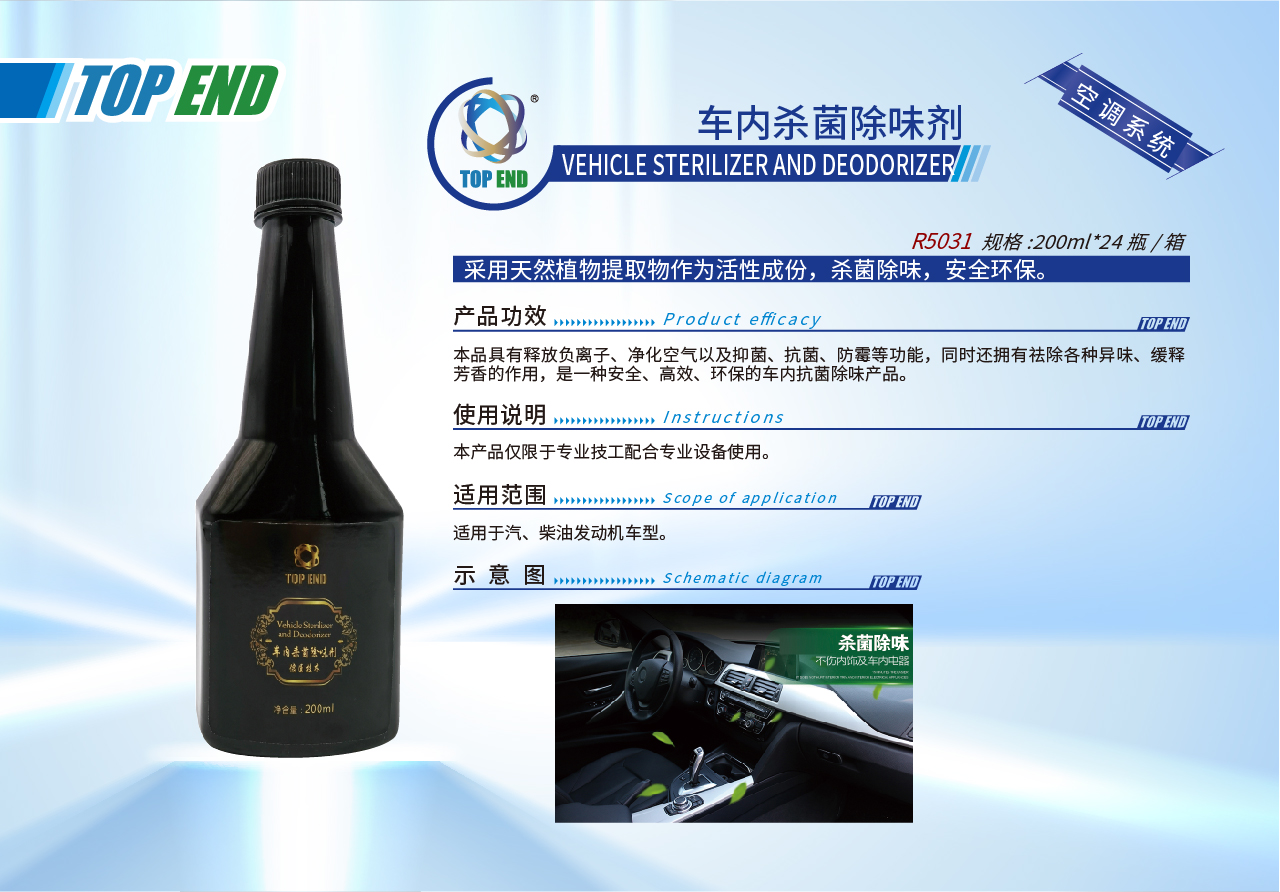 Top end【R5031車(chē)內殺菌除味劑】(圖1)